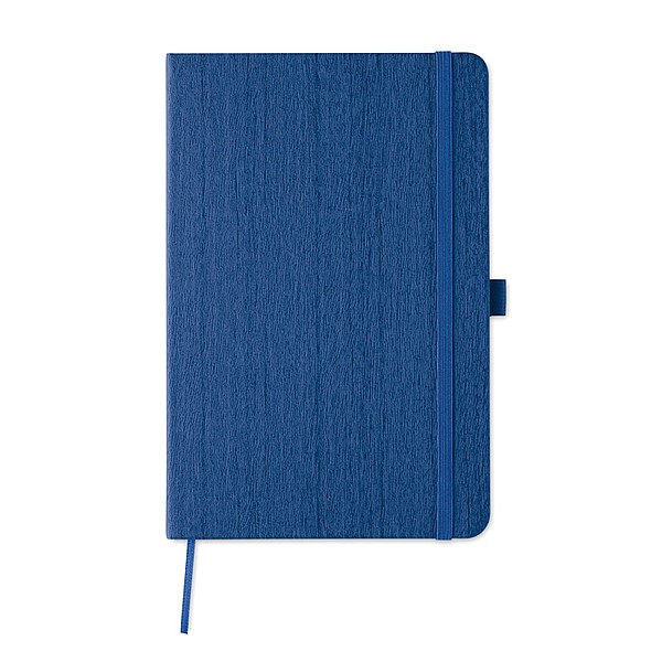 PALAM Zápisník A5 s deskami se vzorem dřeva, 80 stran, král. modrá