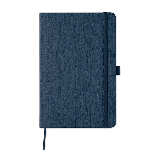 PALAM Zápisník A5 s deskami se vzorem dřeva, 80 stran, tmavě modrá
