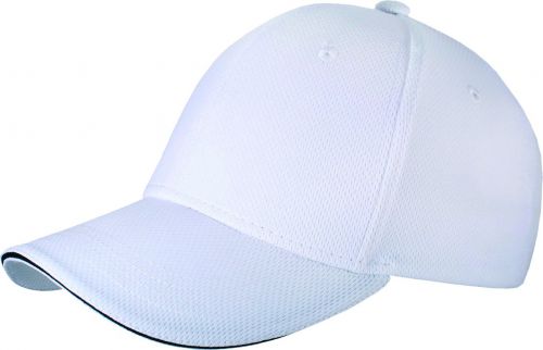 PALOK Funkční sportovní čepice z polyesteru, bílá