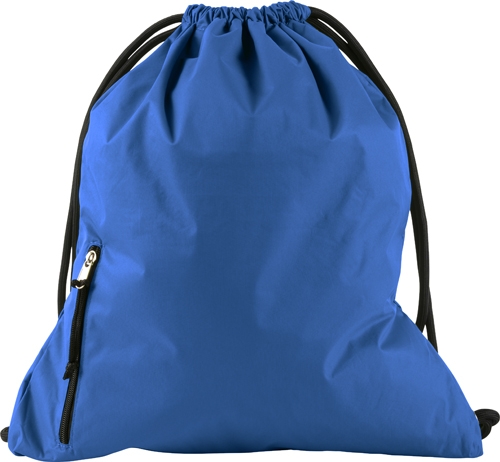 PANGOR Stahovací batoh s kapsičkou na zip, modrá