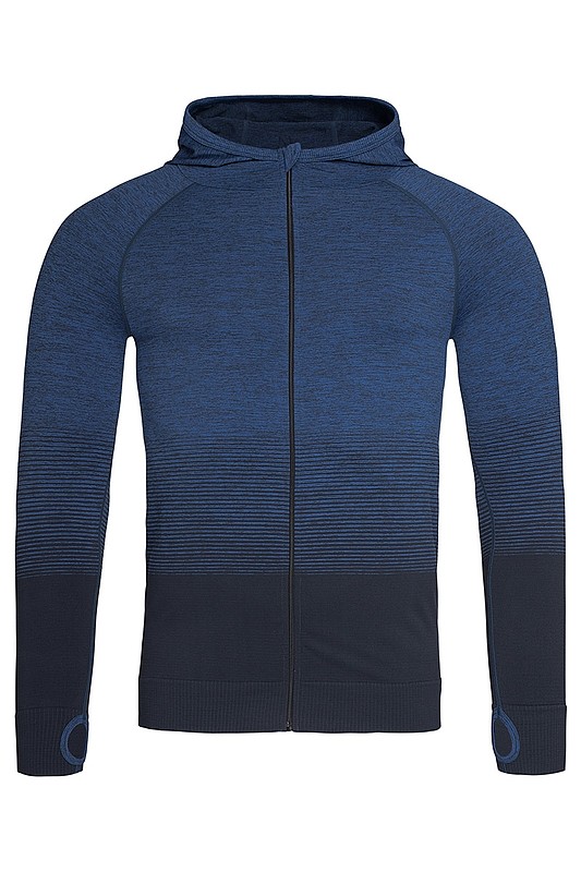 Pánská funkční mikina STEDMAN ACTIVE SEAMLESS JACKET, černá/námořní modrá S