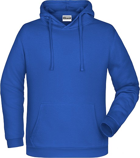 Pánská mikina s kapucí James Nicholson sweat hoodie men, královská modrá, vel. S