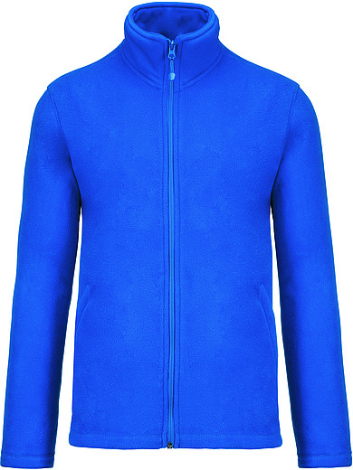 Pánská mikrofleecová mikina Kariban fleece jacket men, tmavě modrá, vel. S