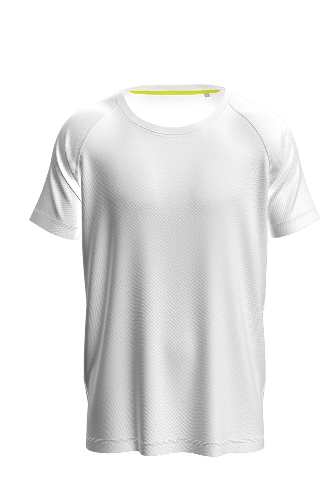 Pánské funkční tričko STEDMAN MESH RAGLAN, bílá, velikost S