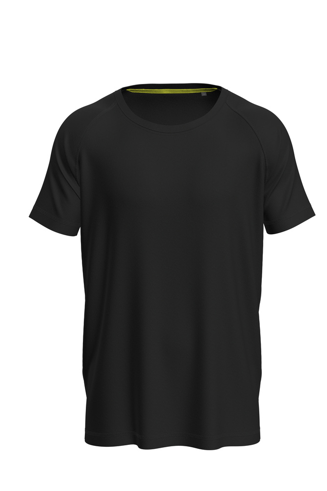 Pánské funkční tričko STEDMAN MESH RAGLAN, černá, velikost S