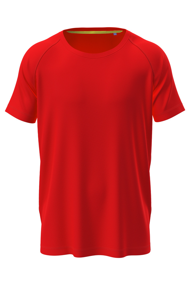 Pánské funkční tričko STEDMAN MESH RAGLAN, červená, velikost S