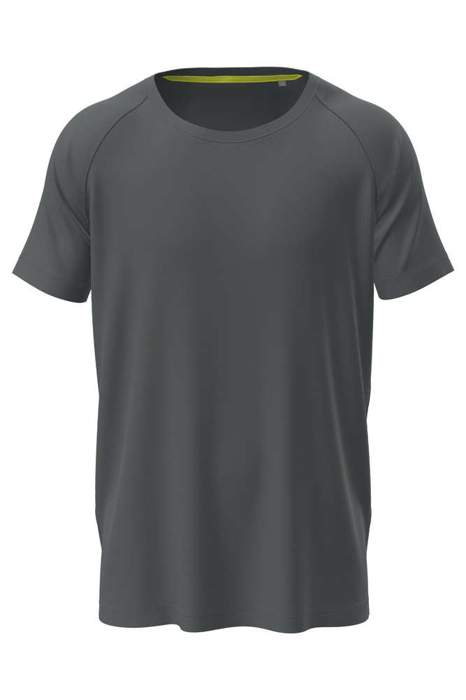 Pánské funkční tričko STEDMAN MESH RAGLAN, tmavě šedá, velikost S