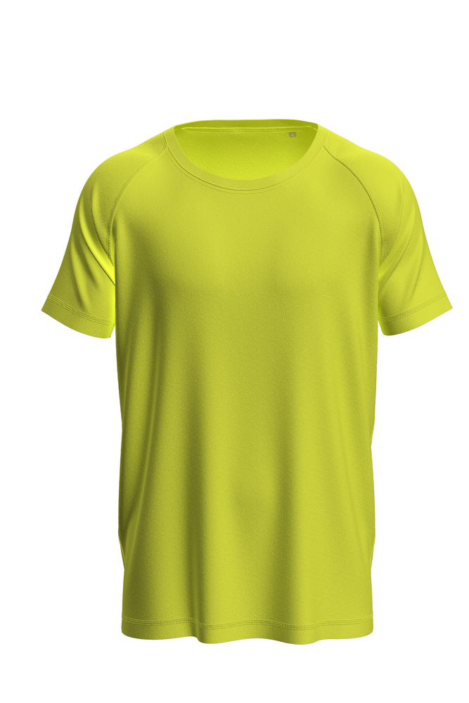 Pánské funkční tričko STEDMAN MESH RAGLAN, žlutá, velikost S