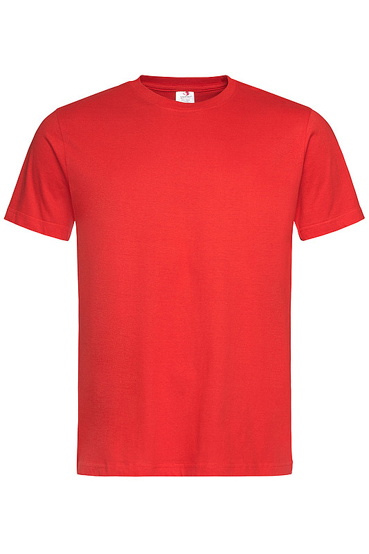 Pánské tričko STEDMAN CLASSIC-T ORGANIC MEN z bio bavlny, červená, S