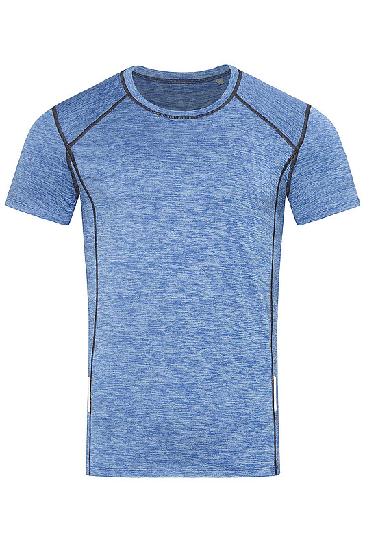 Pánské tričko STEDMAN RECYCLED SPORTS -T REFLECT MEN, modrý melír, S