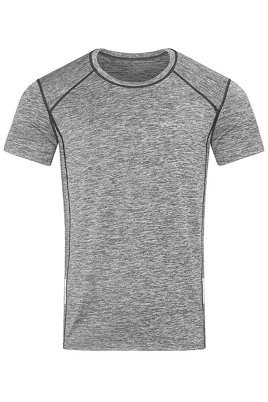 Pánské tričko STEDMAN RECYCLED SPORTS -T REFLECT MEN, šedý melír, S