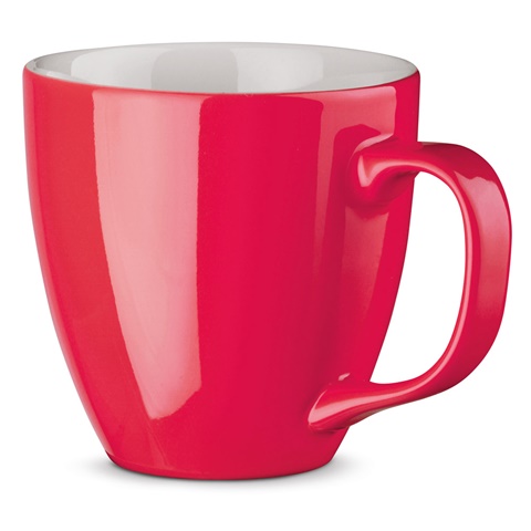 růžová PANTHONY. 450 ml hydroglazovaný porcelánový hrnek, růžová