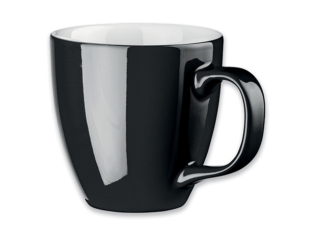 PANTHONY porcelánový hrnek o objemu, 460 ml, Černá