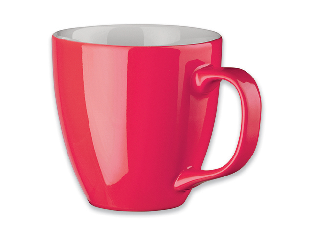 PANTHONY porcelánový hrnek o objemu, 460 ml, Korálově oranžová