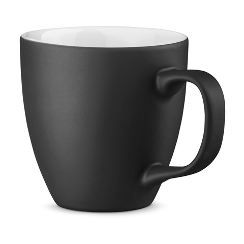 černá PANTHONY MAT. 450 ml hydroglazovaný porcelánový hrnek, černá