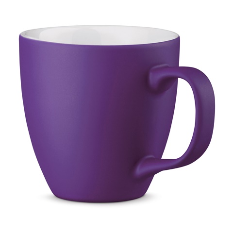fialová PANTHONY MAT. 450 ml hydroglazovaný porcelánový hrnek, fialová