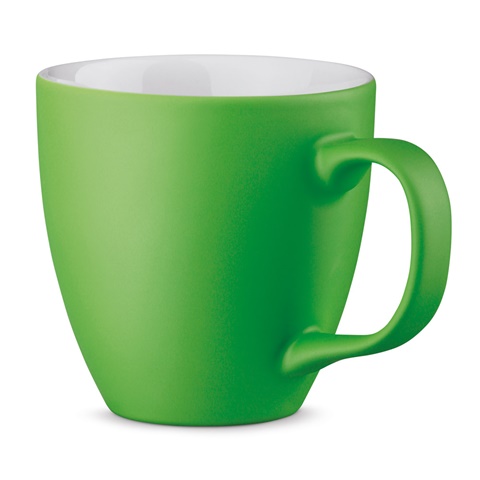 světle zelená PANTHONY MAT. 450 ml hydroglazovaný porcelánový hrnek, světle zelená