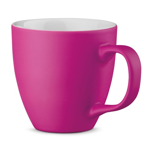 tmavě růžová PANTHONY MAT. 450 ml hydroglazovaný porcelánový hrnek, tmavě růžová