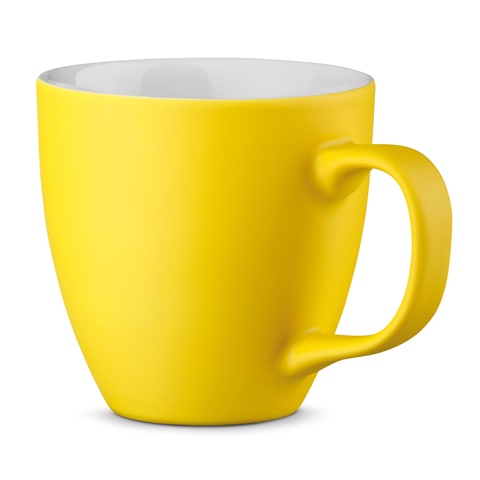 žlutá PANTHONY MAT. 450 ml hydroglazovaný porcelánový hrnek, žlutá