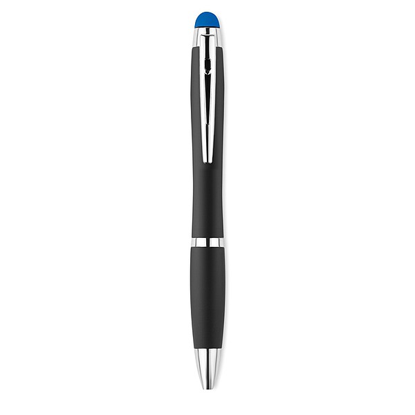 PARMIN Hliníkové kuličkové pero se světlem, tmavě modrá