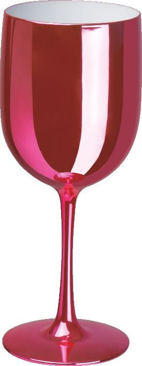PÁRTY Plastový pohár na víno 460 ml , růžová