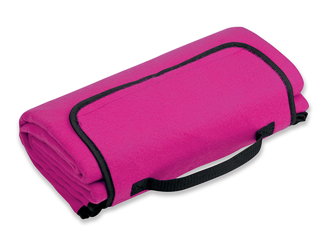 PAT cestovní fleecová deka, spodní strana voděodolná, 160 g/m2, Fuchsiová