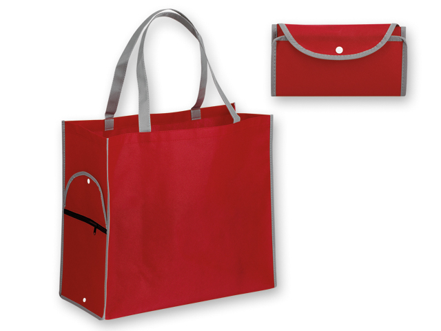 PERTINA nákupní taška z netkané textilie, 80 g/m2, Červená