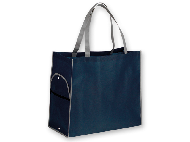 PERTINA nákupní taška z netkané textilie, 80 g/m2, Modrá