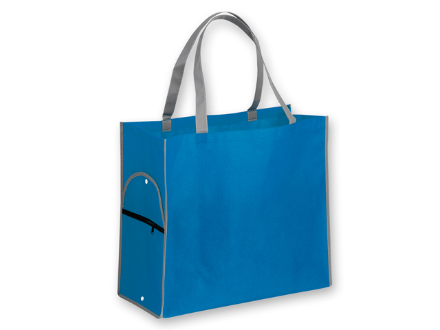 PERTINA nákupní taška z netkané textilie, 80 g/m2, Nebesky modrá