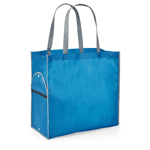 PERTINA. Skládací taška, světle modrá