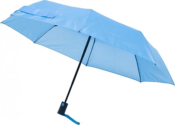 PERUSON Skládací automatický deštník, pr. 99cm, světle modrý