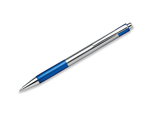 PETTYS kovové kuličkové pero, modrá náplň, Modrá