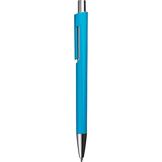 PEXO Plastové kuličkové pero, modrá náplň, světle modré
