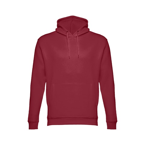 bordo PHOENIX. Mikina (unisex) s kapucí z bavlny a polyesteru, bordó, XS