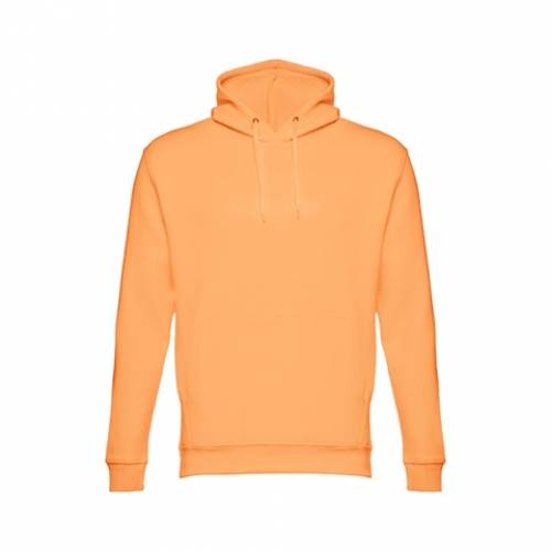PHOENIX. Mikina (unisex) s kapucí z bavlny a polyesteru, korálově oranžová, L
