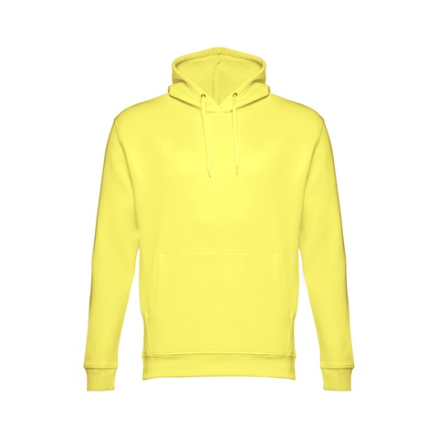 PHOENIX. Mikina (unisex) s kapucí z bavlny a polyesteru, limetkově žlutá, L