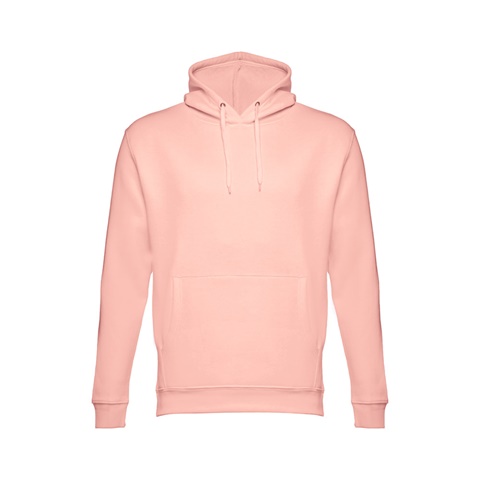 lososová PHOENIX. Mikina (unisex) s kapucí z bavlny a polyesteru, lososová, L