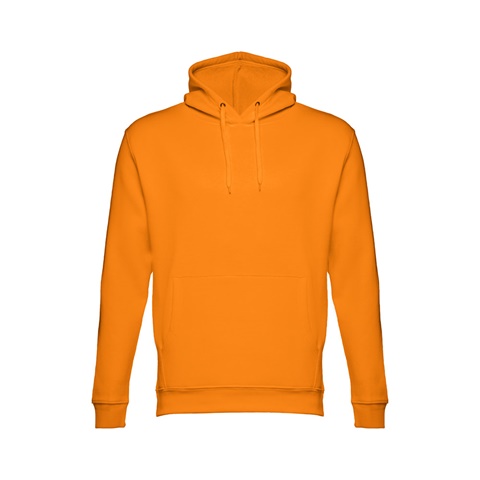 oranžová PHOENIX. Mikina (unisex) s kapucí z bavlny a polyesteru, oranžová, L