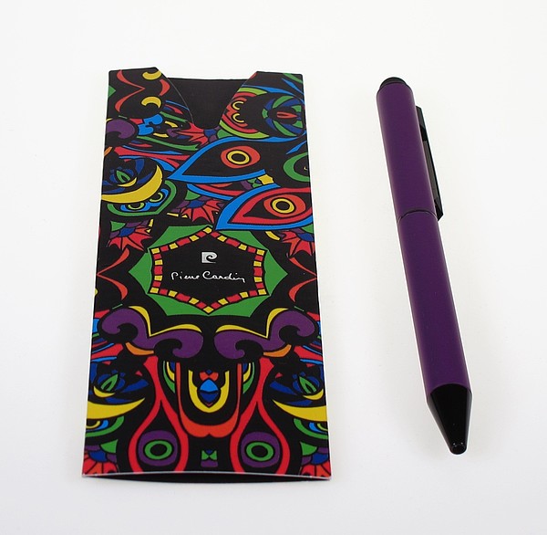 PIERRE CARDIN CELEBRATION Kovové kuličkové pero se stylusem, fialové