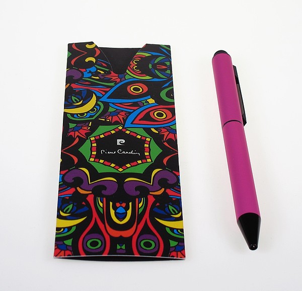 PIERRE CARDIN CELEBRATION Kovové kuličkové pero se stylusem, růžové