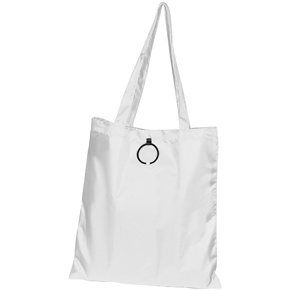 PINAR Skládací nákupní taška z polyesteru, bílá