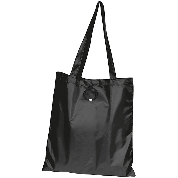 PINAR Skládací nákupní taška z polyesteru, černá