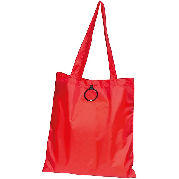 PINAR Skládací nákupní taška z polyesteru, červená