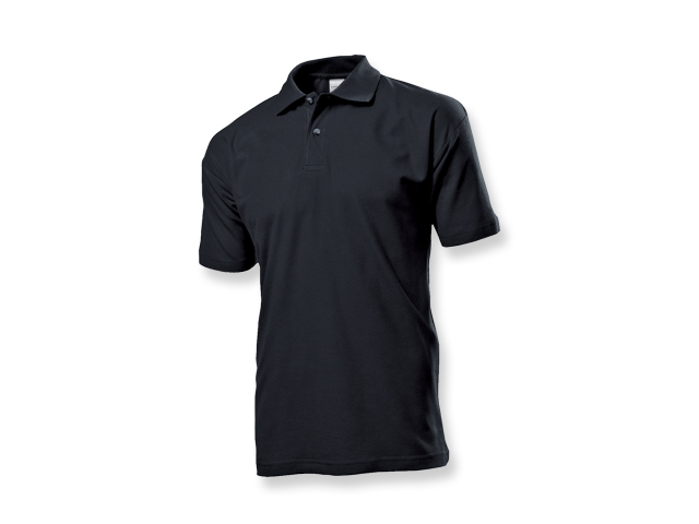 POLO MEN pánská polokošile, 170 g/m2, vel. S, STEDMAN, Černá