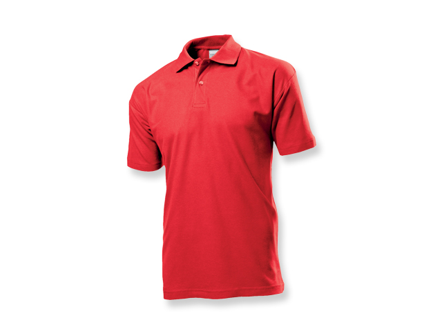 POLO MEN pánská polokošile, 170 g/m2, vel. S, STEDMAN, Červená