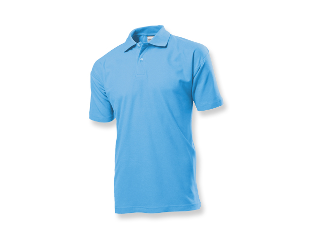 POLO MEN pánská polokošile, 170 g/m2, vel. S, STEDMAN, Světle modrá