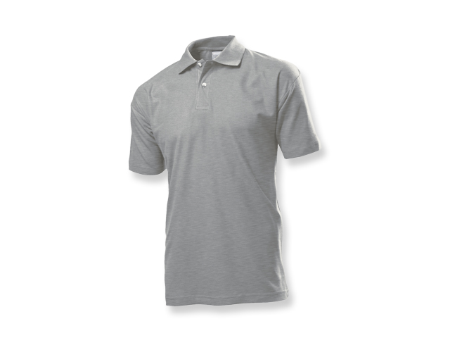POLO MEN pánská polokošile, 170 g/m2, vel. S, STEDMAN, Šedý melír