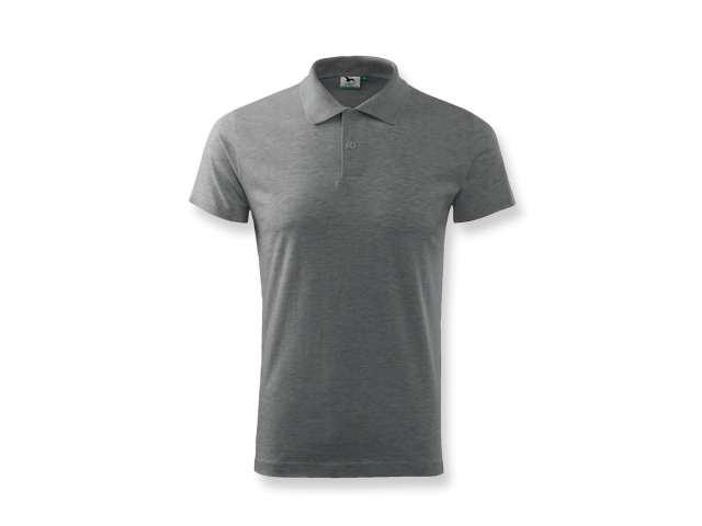 POLOSHIRT polokošile hladká 180g, vel. M, ADLER, Šedý melír