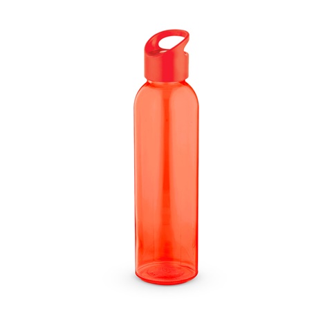 červená PORTIS GLASS. Skleněná láhev s PP uzávěrem 500 ml, červená