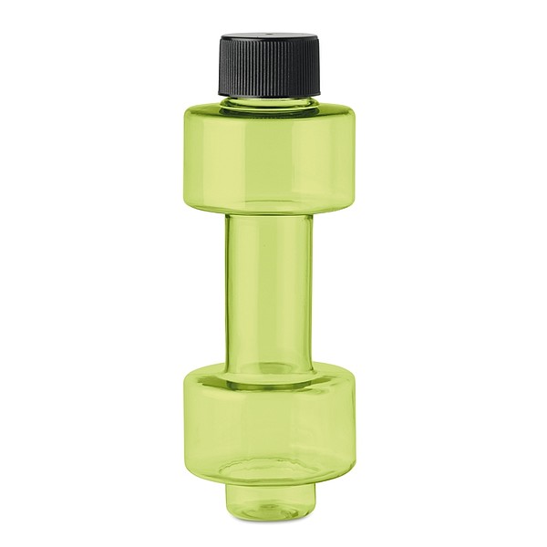 POSILKA Plastová láhev na pití ve tvaru činky, objem 500 ml, zelená
